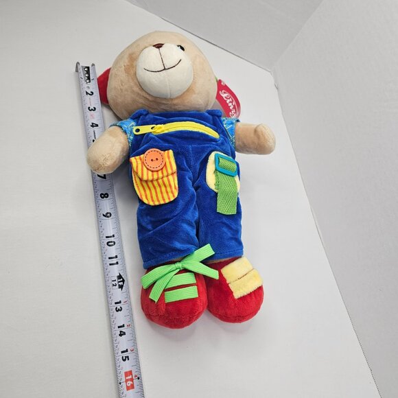 Linzy Teddy Bear Plush Sensory Learning Educational Stuffed Animal Lear to Dress - Picture 14 of 14